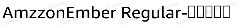 AmzzonEmber Regular字体转换